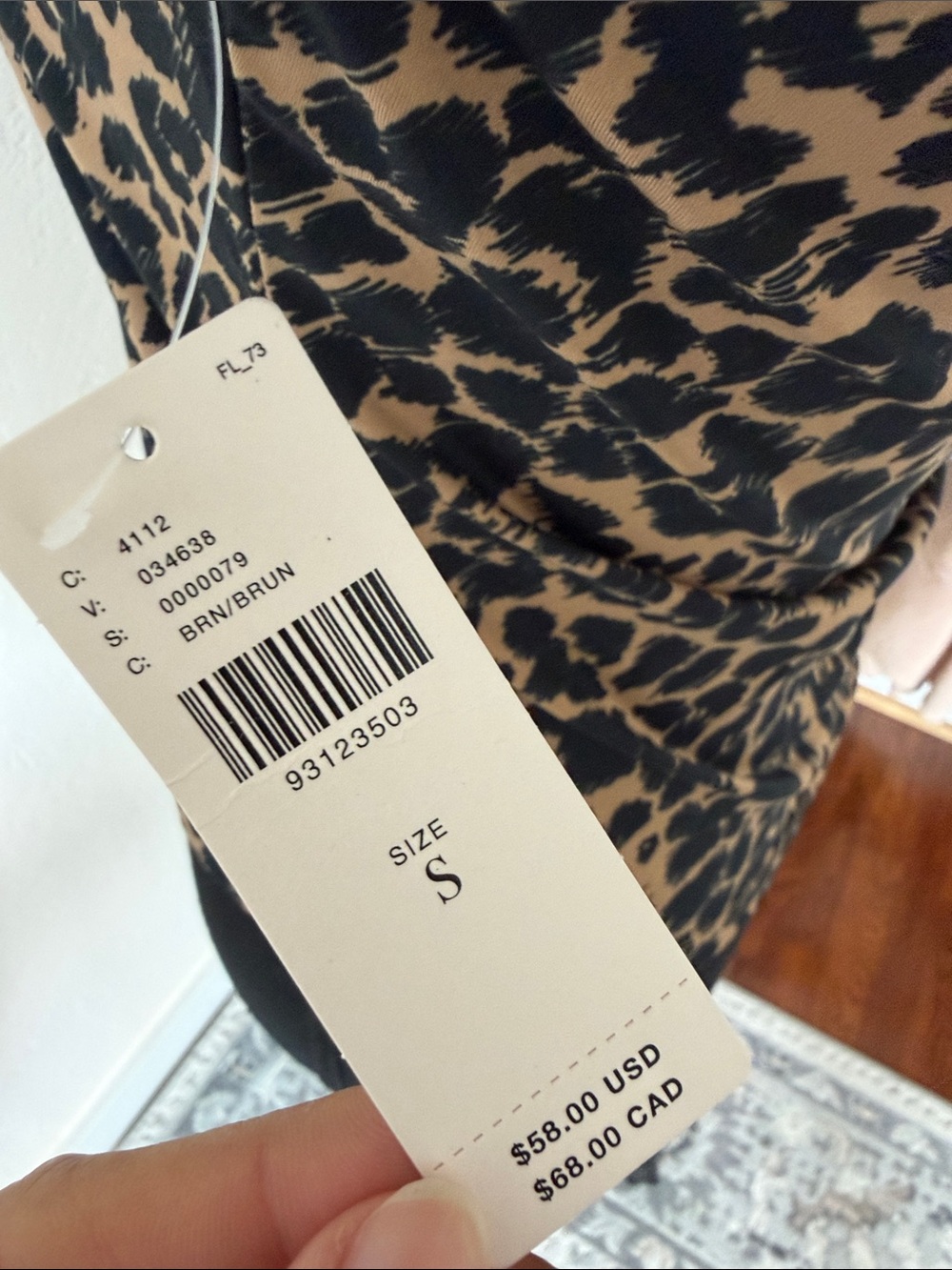 NWT ANTHROPOLOGIE ANIMAL PRINT TANK SIZE SMALL - Picture 4 of 5